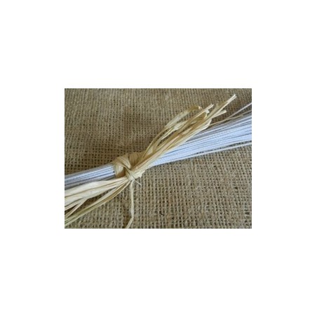 22 Gauge White Cloth Covered Wire