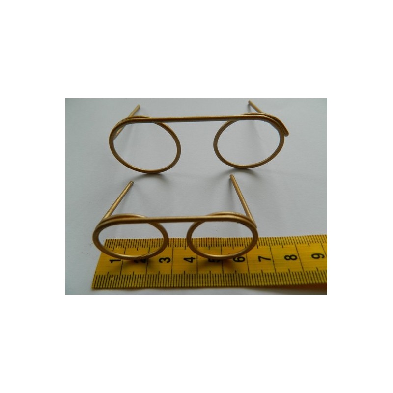 Glasses Bronze Effect 80mm round