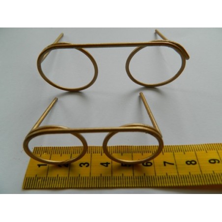 Glasses Bronze Effect 80mm round