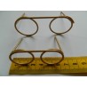 Glasses Bronze Effect 80mm round