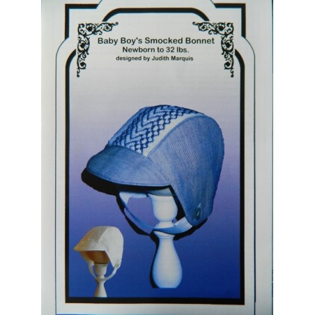 Smock Baby Boy Bonnet