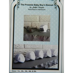 Smock Preemie Baby Bonnet