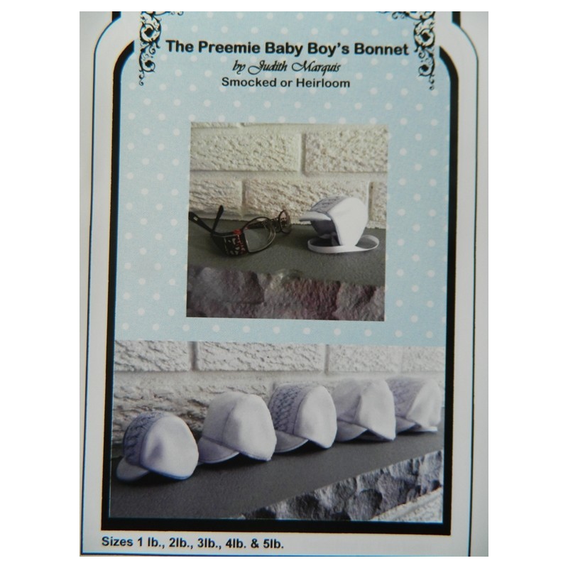 Smock Preemie Baby Bonnet