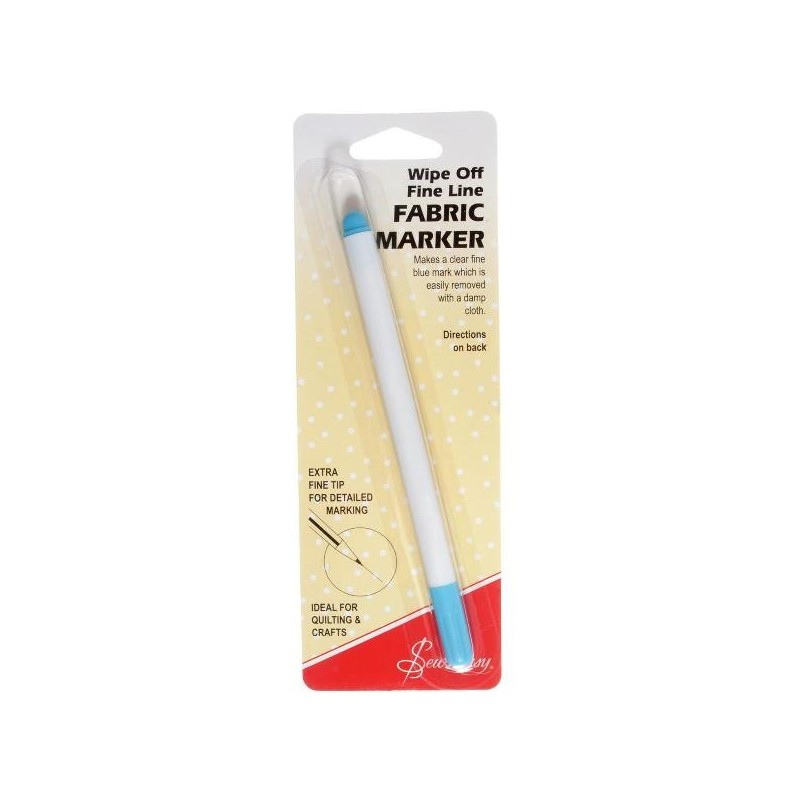 Fabric Marker Blue Wipe Off -Fine