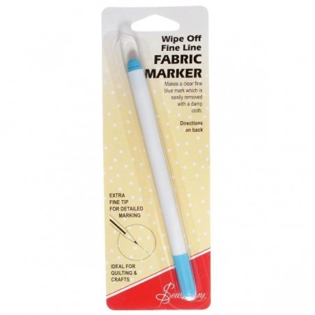 Fabric Marker Blue Wipe Off -Fine
