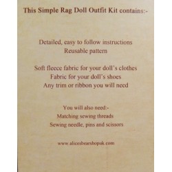 Clothing Kit for 54cm Simple to make Doll