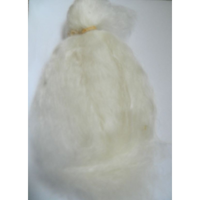 Mohair Locks Nat White