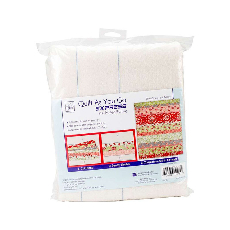 Quilt as go express.  Savvy Stripes