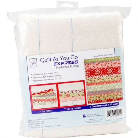 Quilt as go express.  Savvy Stripes