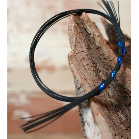 Black 32 Gauge Cloth Covered Wire