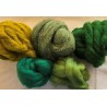 Felting Fibre - Greens