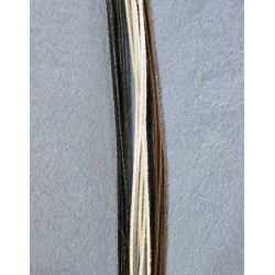Brown/black/white 22 Gauge Cloth Covered Wire